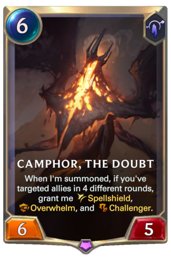 Camphor, the Doubt Card