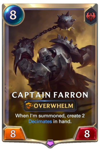 Captain Farron Card