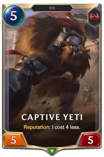 Captive Yeti Card