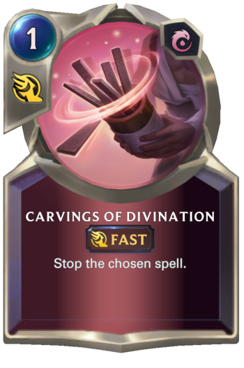 Carvings of Divination Card