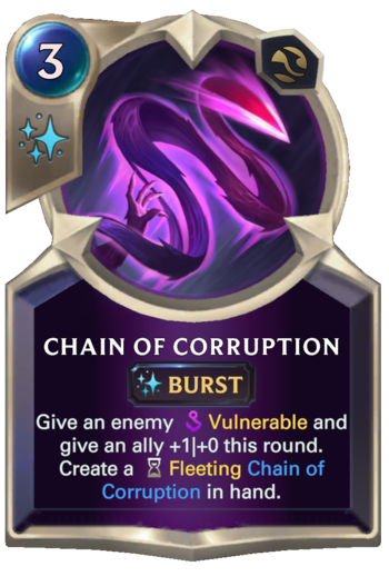Chain of Corruption Card