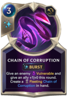 Chain of Corruption Card