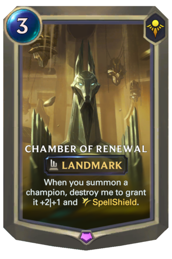 Chamber of Renewal Card