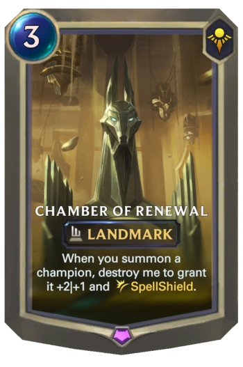 Chamber of Renewal Card