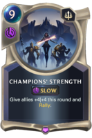 Champions' Strength Card