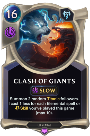 Clash of Giants Card