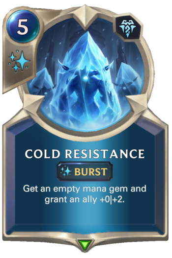 Cold Resistance Card