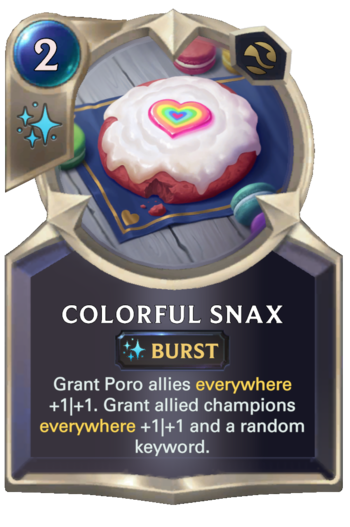 Colorful Snax Card