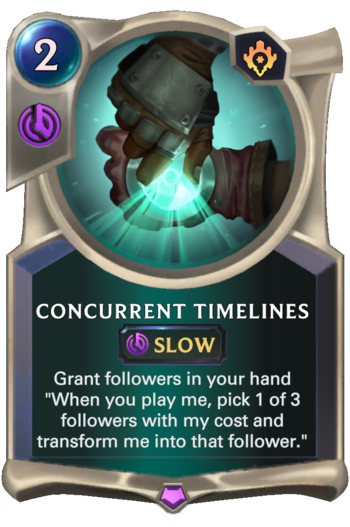 Concurrent Timelines Card