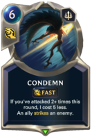 Condemn Card