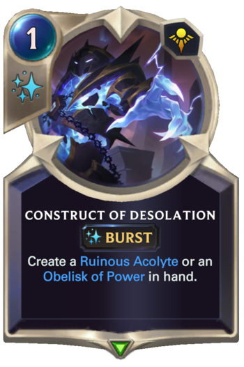 Construct of Desolation Card