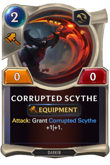 Corrupted Scythe Card