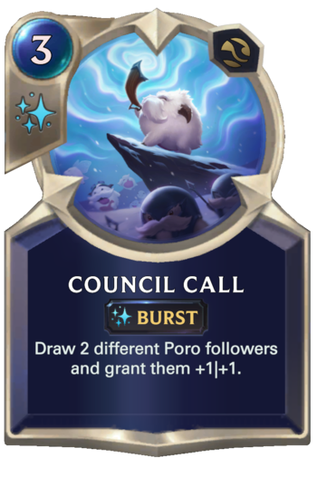 Council Call Card