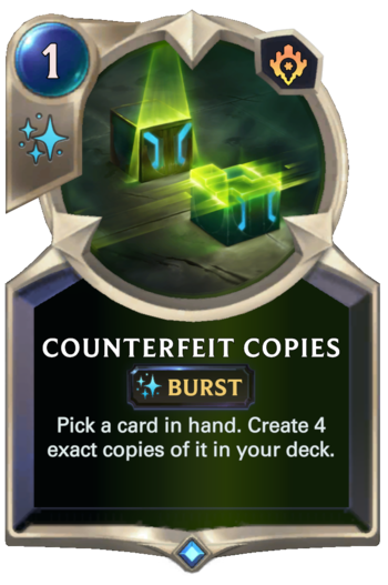 Counterfeit Copies Card