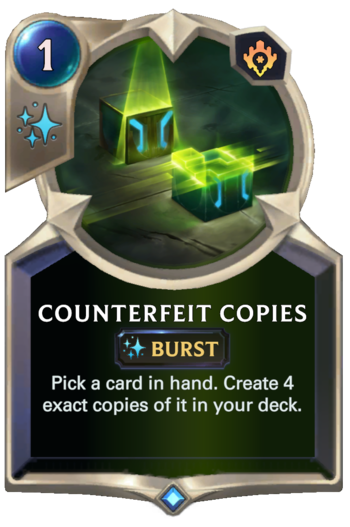 Counterfeit Copies Card