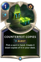 Counterfeit Copies Card