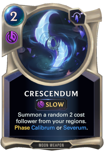 Crescendum Card