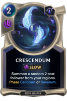 Crescendum Card