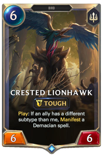 Crested Lionhawk Card