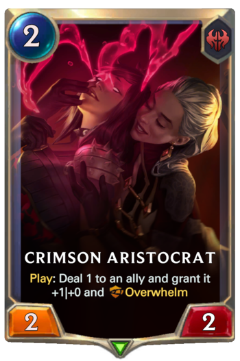 Crimson Aristocrat Card