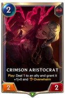 Crimson Aristocrat Card