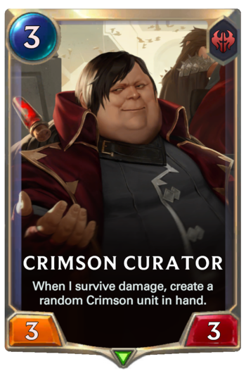 Crimson Curator Card