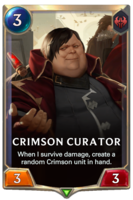 Crimson Curator Card