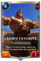 Crowd Favorite Card