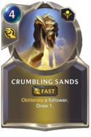 Crumbling Sands Card