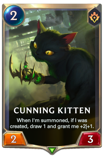 Cunning Kitten Card