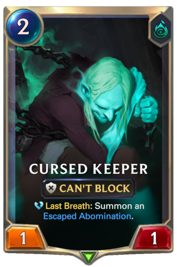 Cursed Keeper Card