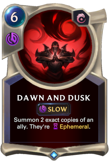Dawn and Dusk Card