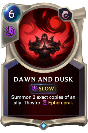 Dawn and Dusk Card