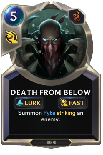Death From Below Card