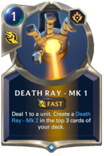Death Ray - Mk 1 Card