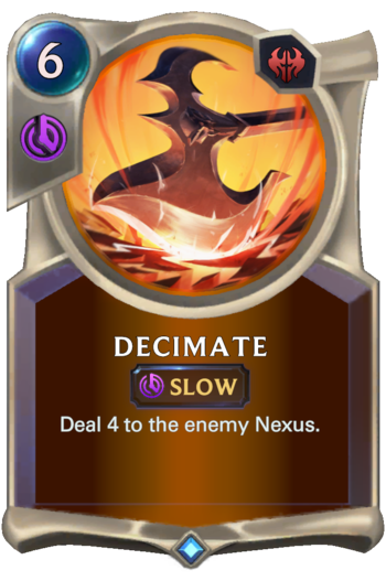 Decimate Card