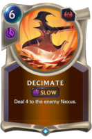 Decimate Card