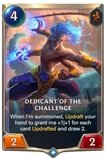 Dedicant of the Challenge Card