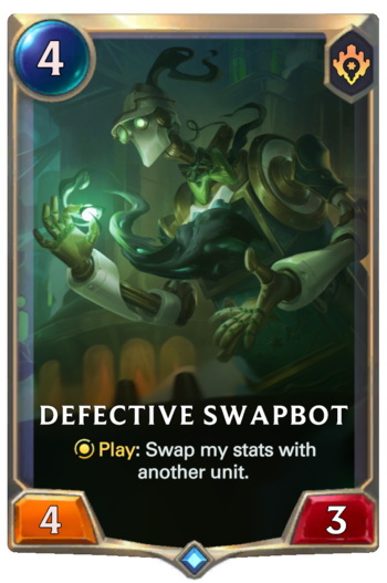 Defective Swapbot Card