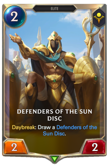 Defenders of the Sun Disc Card