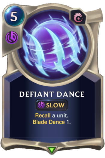 Defiant Dance Card