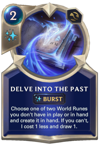 Delve Into The Past Card