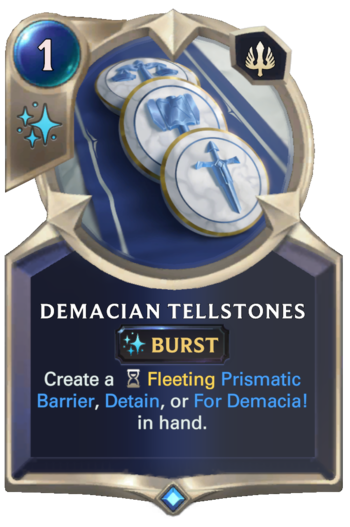 Demacian Tellstones Card