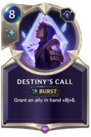 Destiny's Call Card