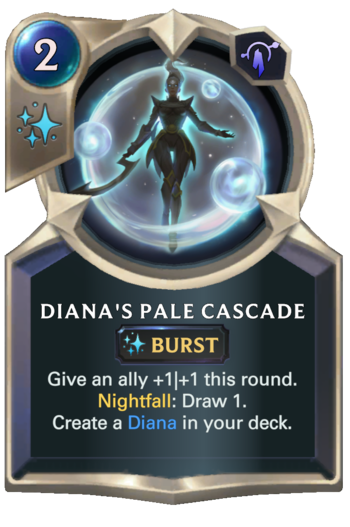 Diana's Pale Cascade Card