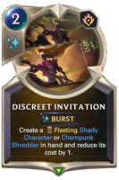 Discreet Invitation Card