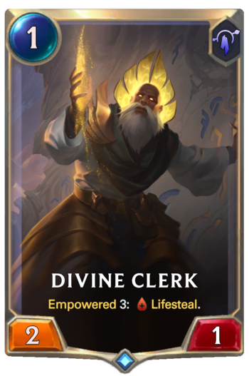 Divine Clerk Card