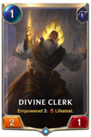 Divine Clerk Card