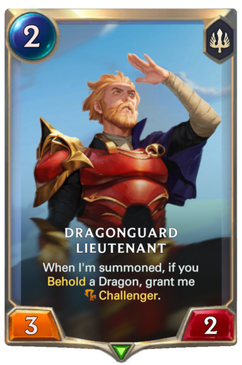 Dragonguard Lieutenant Card