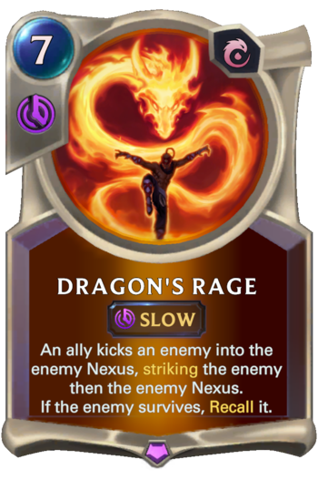 Dragon's Rage Card